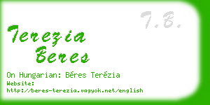 terezia beres business card